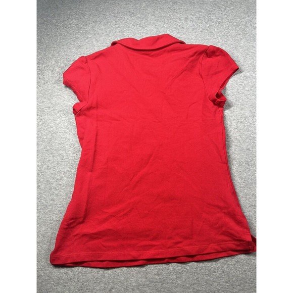 ModCloth red key hole cap sleeve polo‎ collared short sleeve XS - Picture 5 of 7